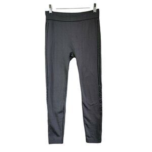 Coco Limon Women's Seamless Leggings Joggers Yoga Pants Fitness Gray/Black L/XL